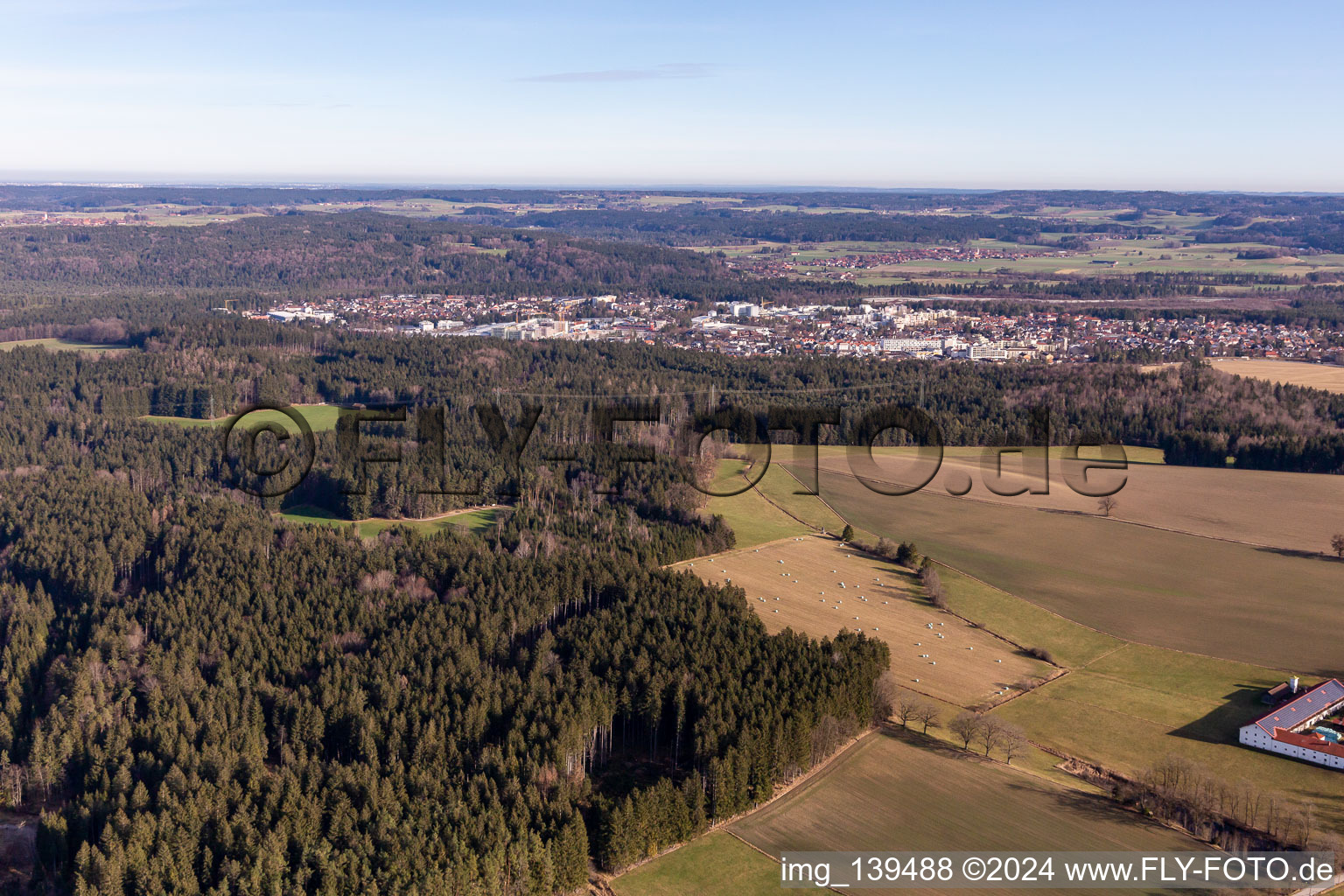 Vue aérienne de Quartier Gartenberg in Geretsried dans le département Bavière, Allemagne