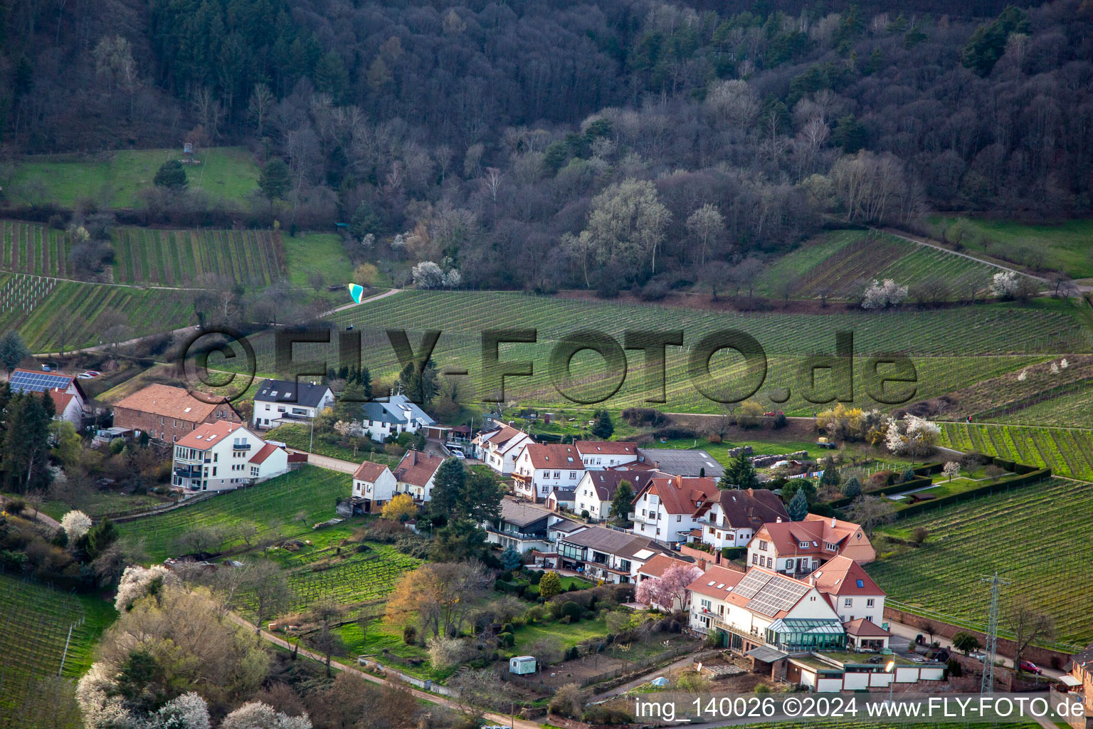 Vue aérienne de Quartier Weyher in Weyher in der Pfalz dans le département Rhénanie-Palatinat, Allemagne