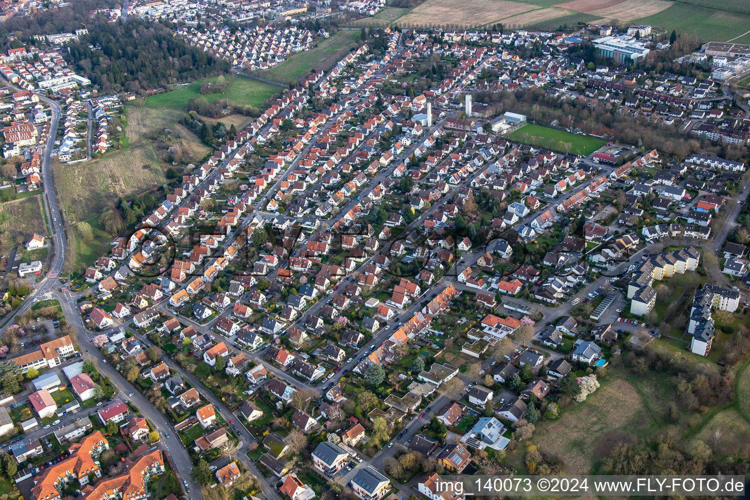 Landau Ouest à Landau in der Pfalz dans le département Rhénanie-Palatinat, Allemagne d'en haut