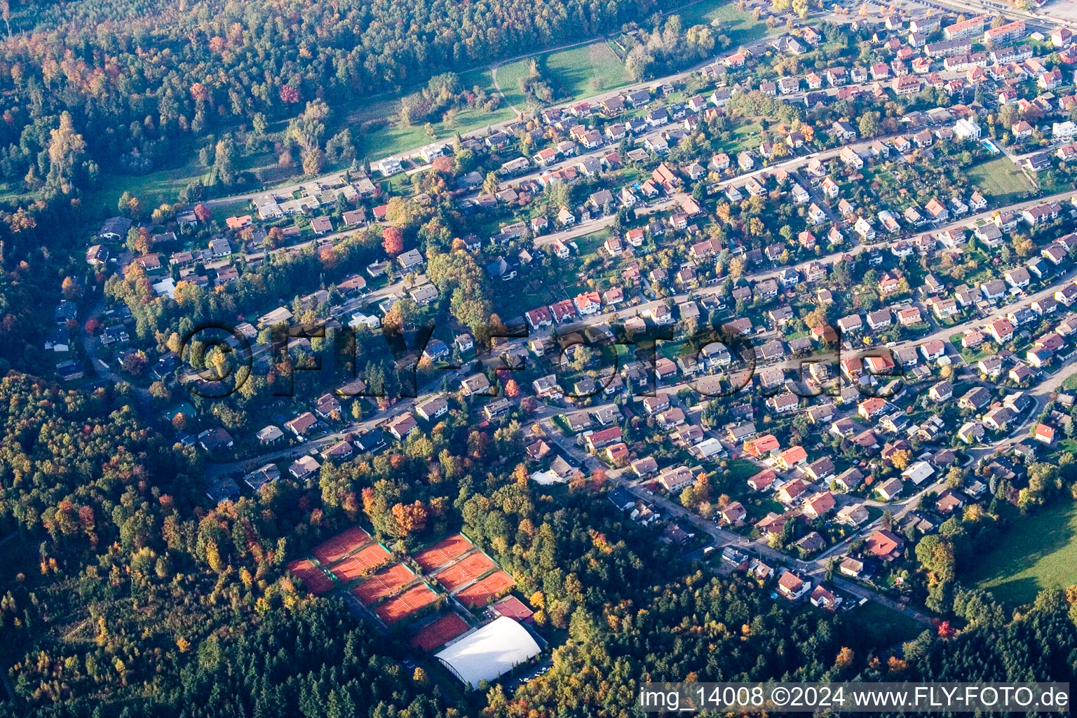 Vue aérienne de Quartier Ottenau à Gaggenau à Ottenau dans le département Bade-Wurtemberg, Allemagne