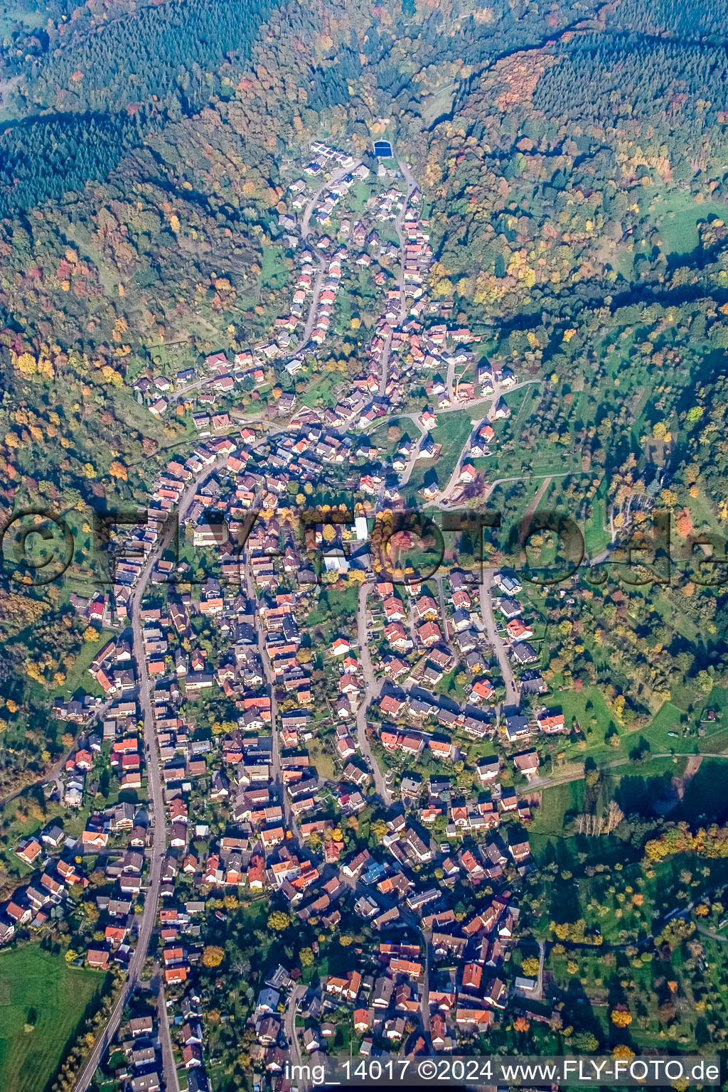 Photographie aérienne de Vue sur le village à le quartier Sulzbach in Gaggenau dans le département Bade-Wurtemberg, Allemagne