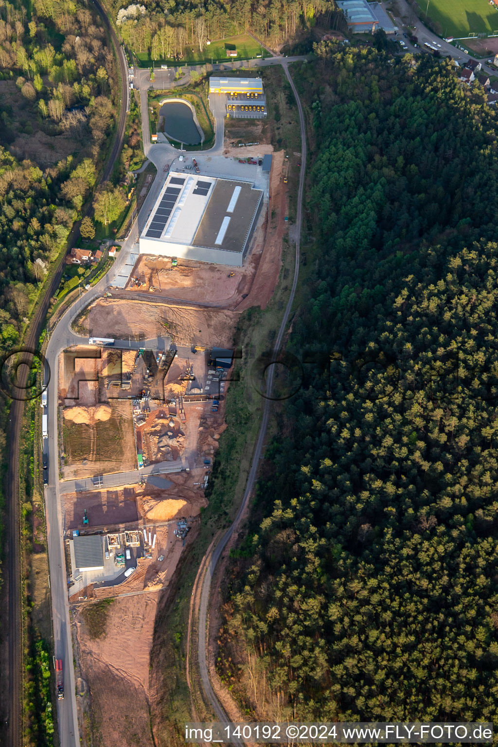 Photographie aérienne de Zone industrielle de Neufeld à Wilgartswiesen dans le département Rhénanie-Palatinat, Allemagne