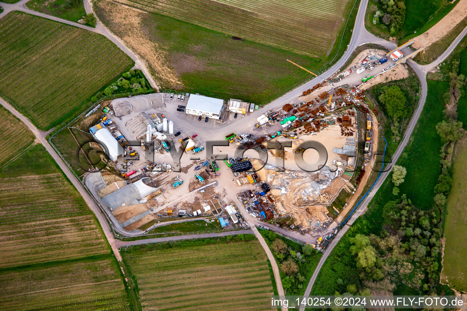 Photographie aérienne de Chantier du tunnel Est à Dörrenbach dans le département Rhénanie-Palatinat, Allemagne