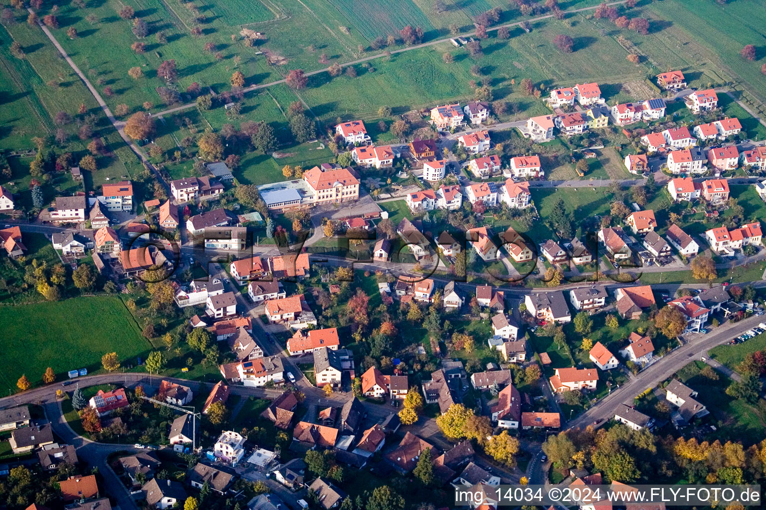 Photographie aérienne de Quartier Völkersbach in Malsch dans le département Bade-Wurtemberg, Allemagne