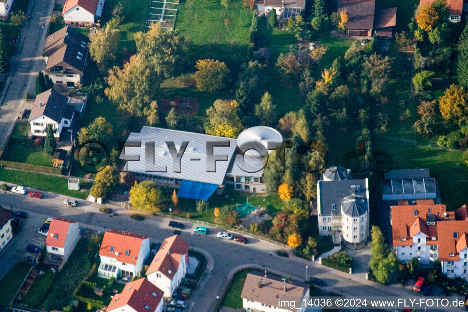 Quartier Völkersbach in Malsch dans le département Bade-Wurtemberg, Allemagne d'en haut