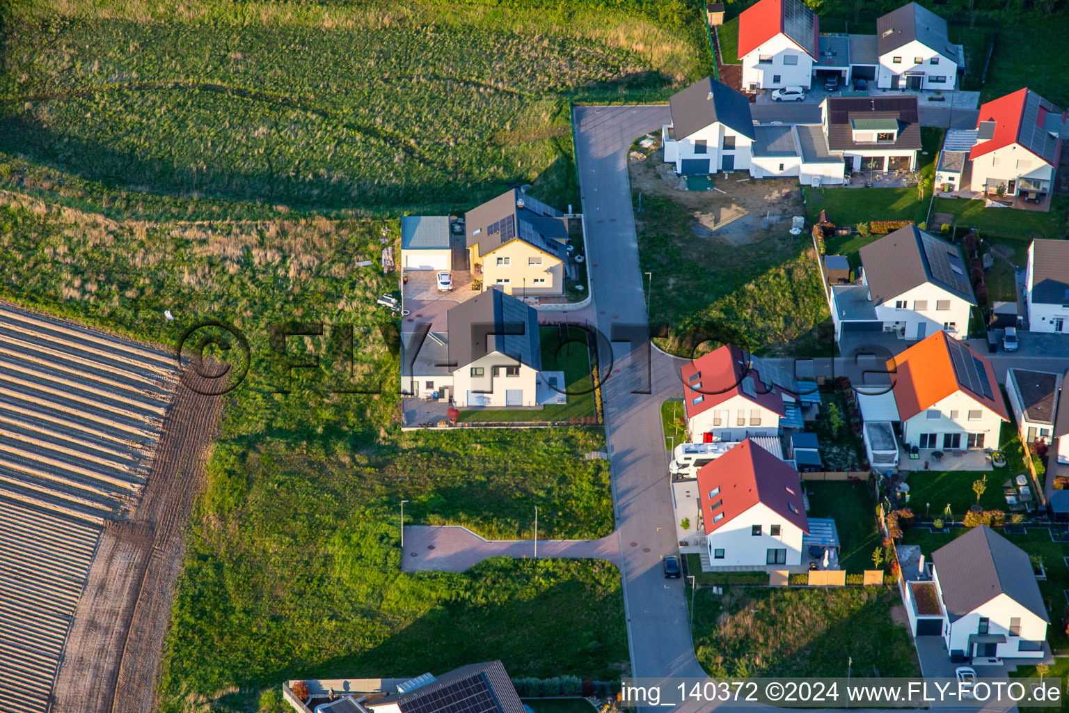 Photographie aérienne de Chemin des Narcisses à Kandel dans le département Rhénanie-Palatinat, Allemagne