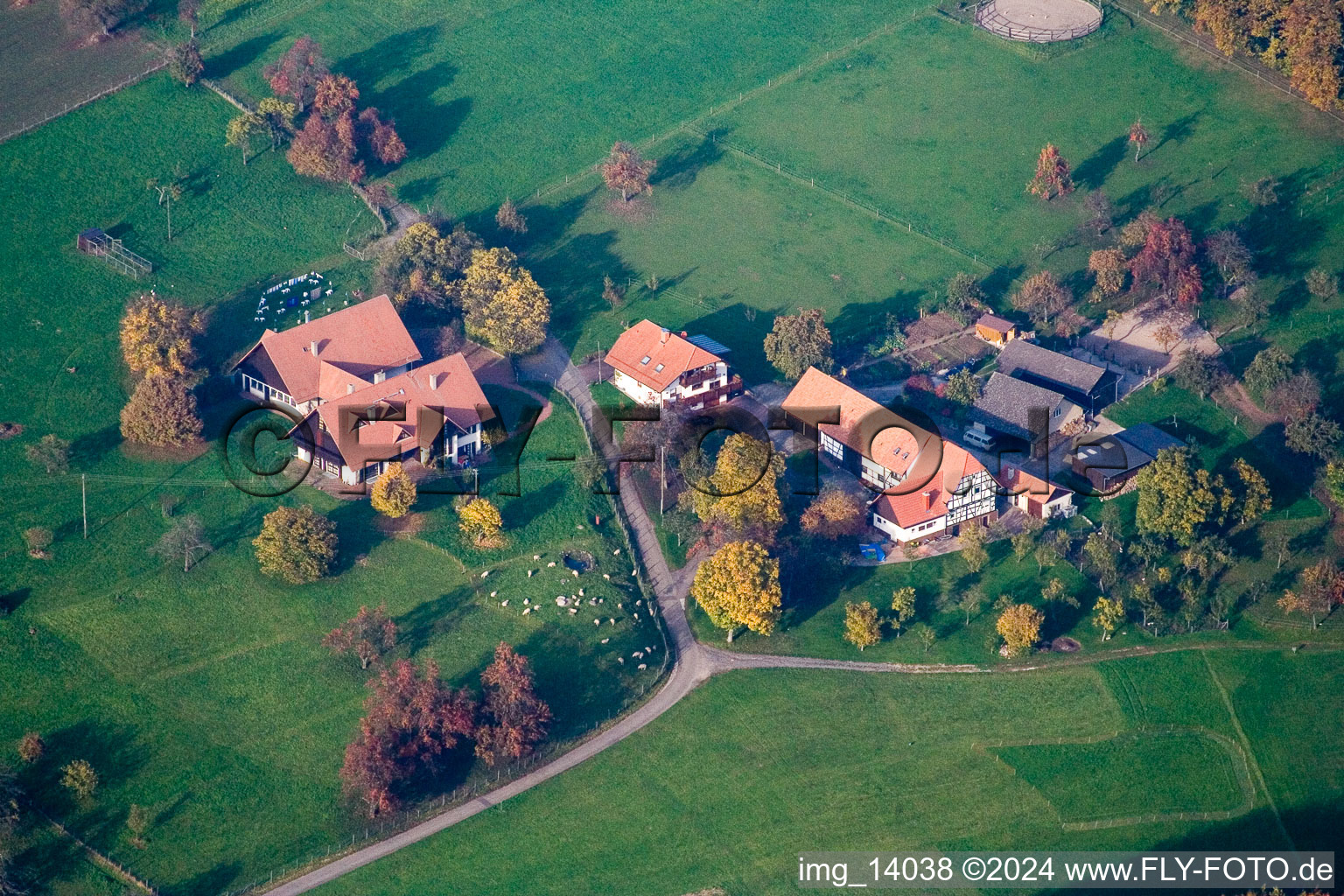 Quartier Völkersbach in Malsch dans le département Bade-Wurtemberg, Allemagne vue d'en haut