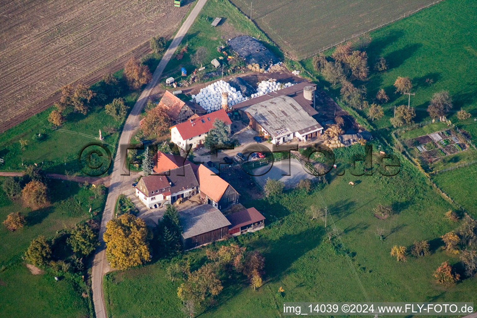 Quartier Völkersbach in Malsch dans le département Bade-Wurtemberg, Allemagne depuis l'avion