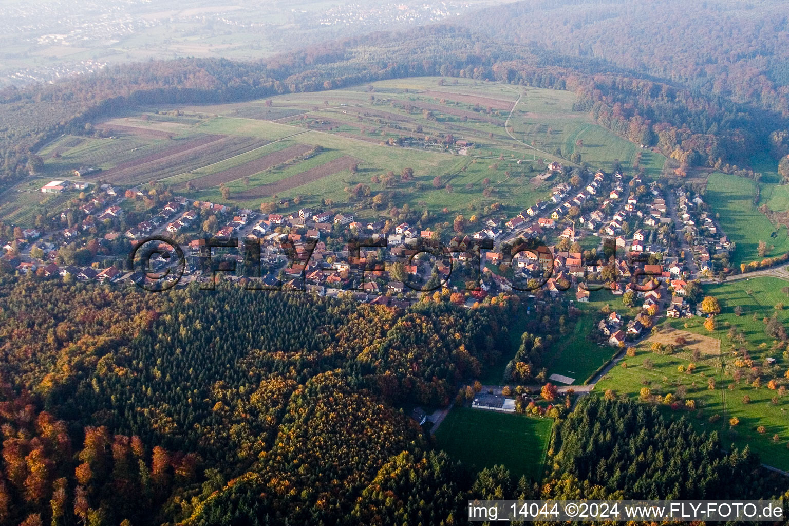 Quartier Schluttenbach in Ettlingen dans le département Bade-Wurtemberg, Allemagne d'un drone