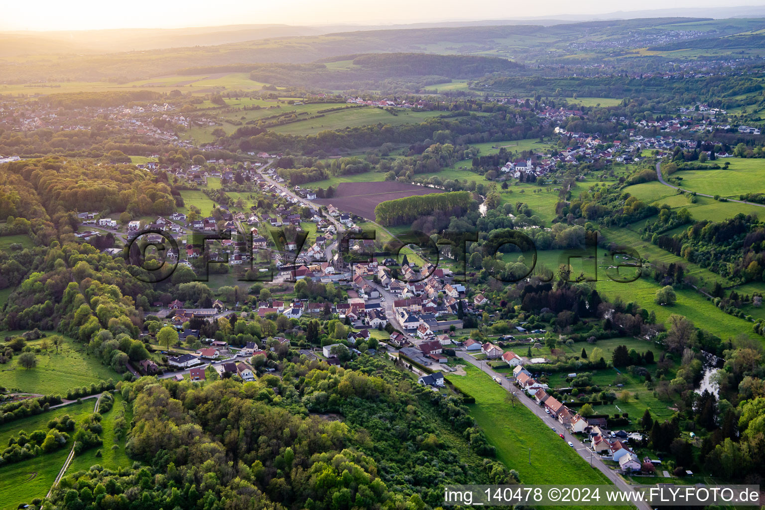 Photographie aérienne de Blies-Ébersing dans le département Moselle, France