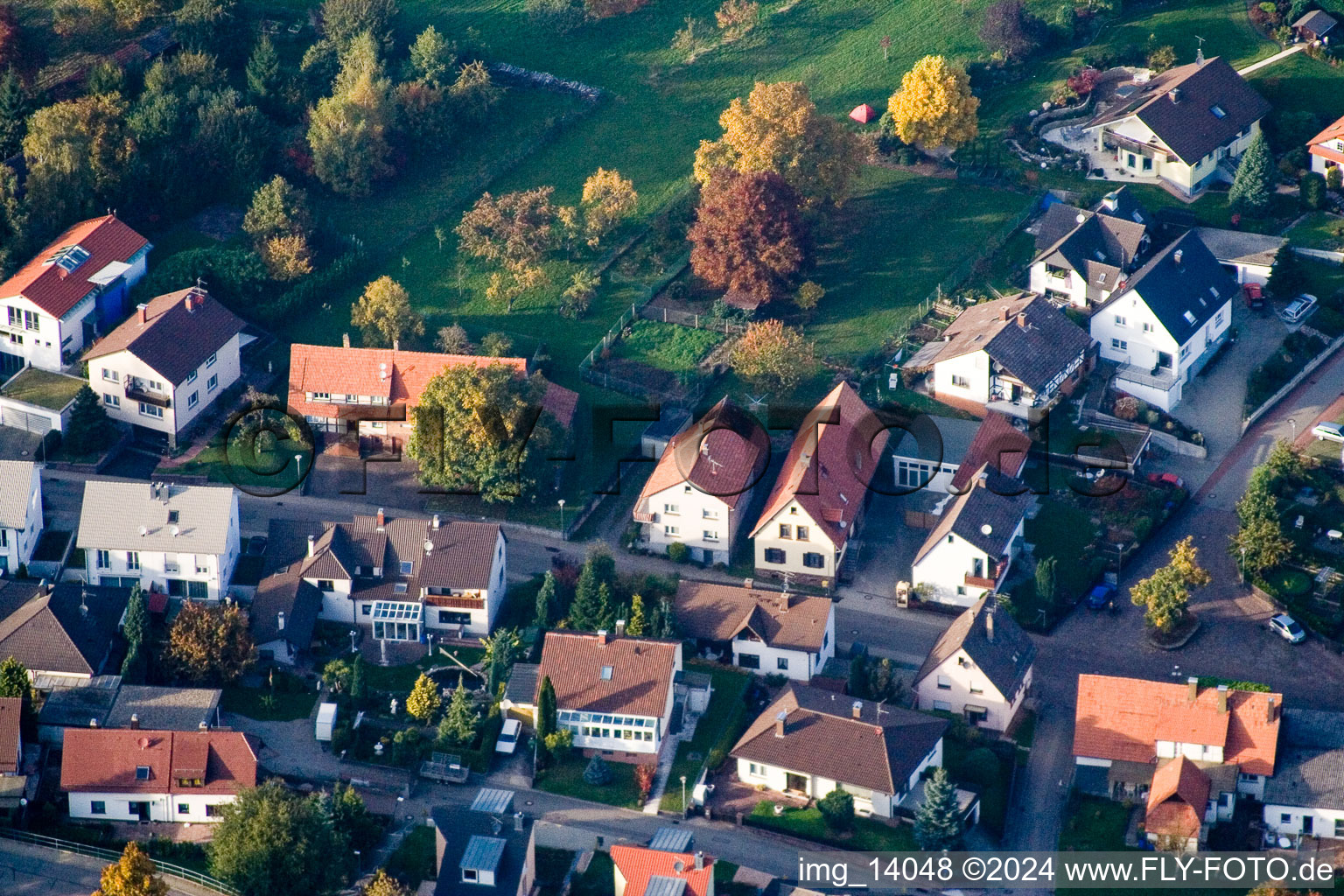 Quartier Schöllbronn in Ettlingen dans le département Bade-Wurtemberg, Allemagne d'un drone