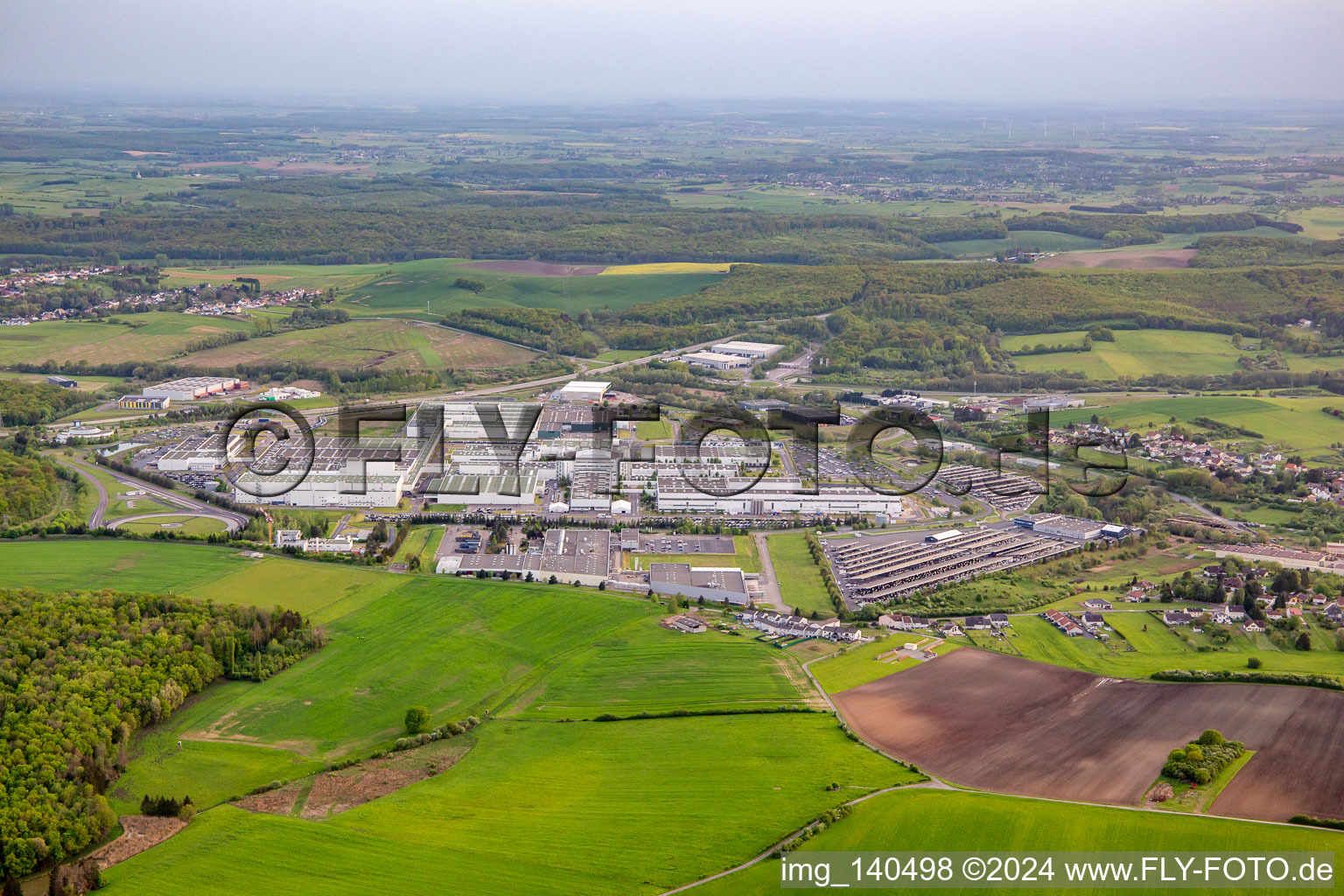 MAHLE Behr Hambach SAS à Hambach dans le département Moselle, France vue d'en haut