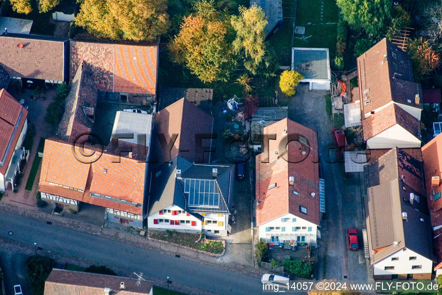 Vue aérienne de Quartier Schluttenbach in Ettlingen dans le département Bade-Wurtemberg, Allemagne