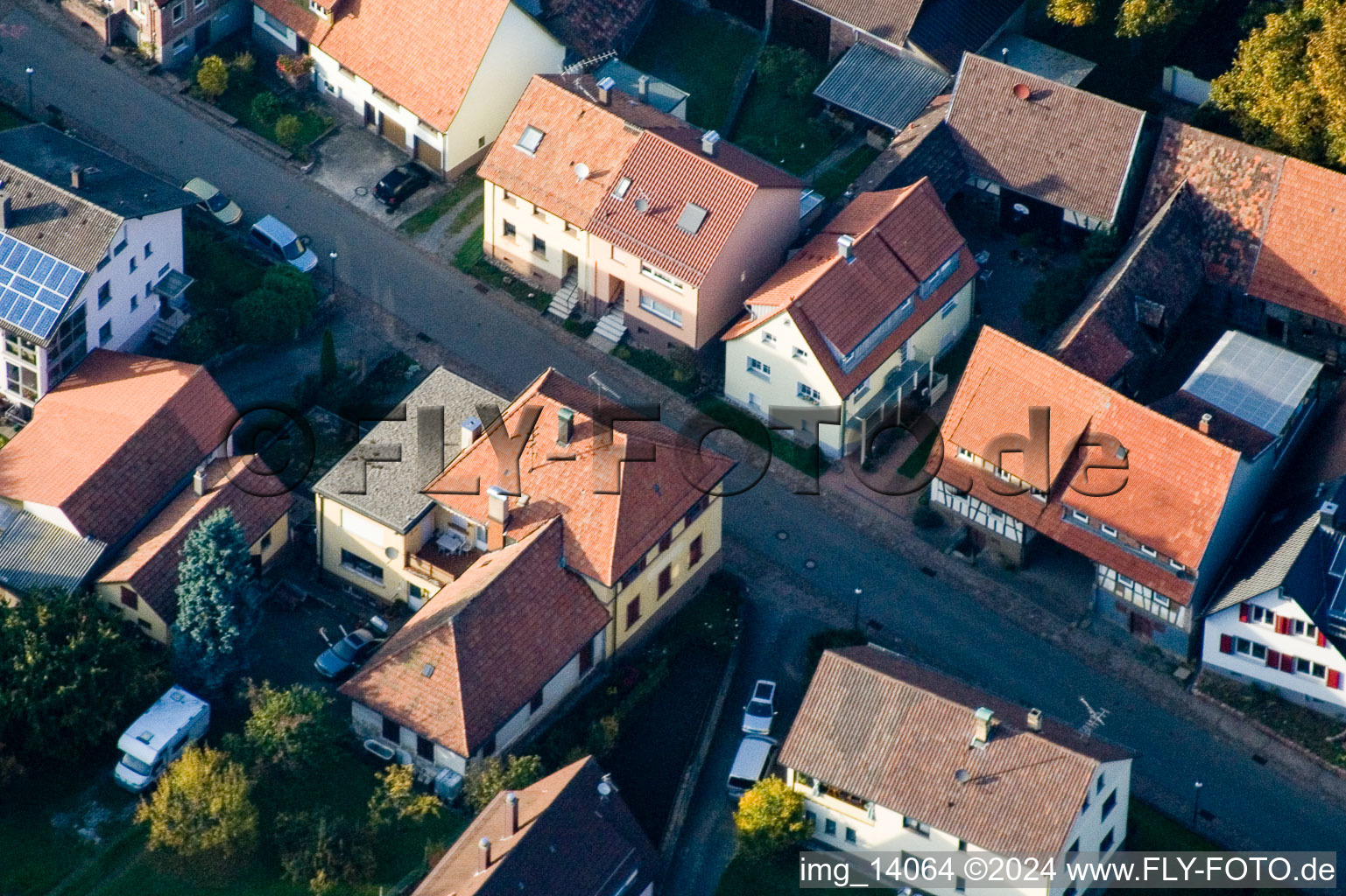 Quartier Schöllbronn in Ettlingen dans le département Bade-Wurtemberg, Allemagne vue d'en haut