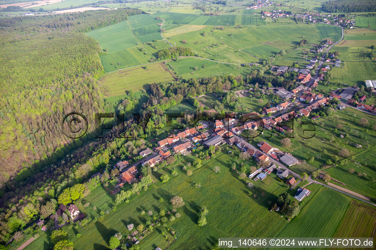 Photographie aérienne de Ratzwiller dans le département Bas Rhin, France