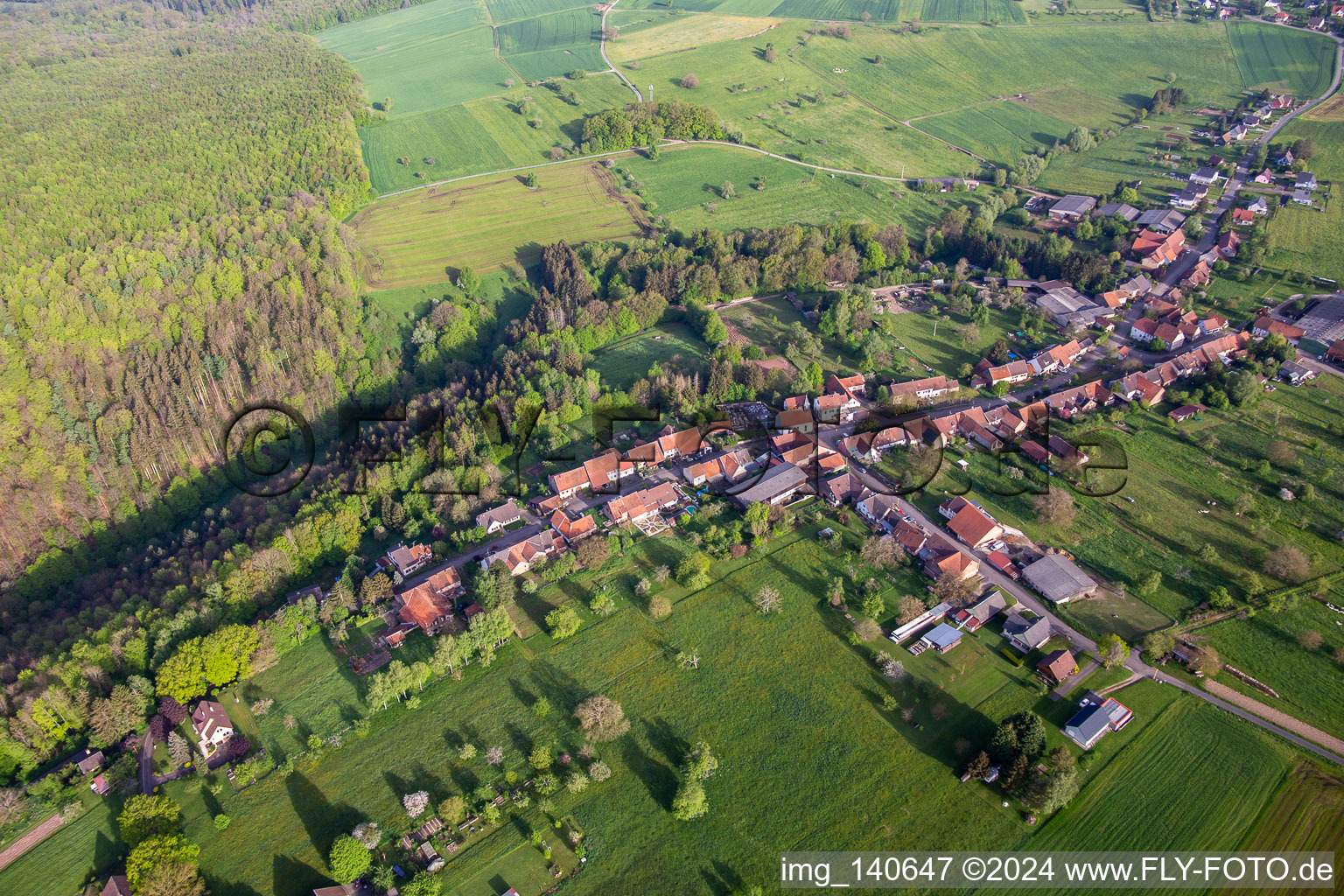 Vue oblique de Ratzwiller dans le département Bas Rhin, France