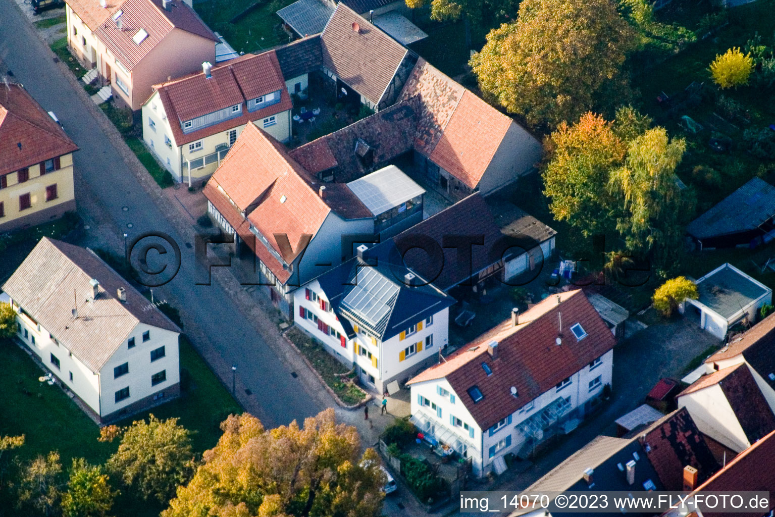 Quartier Schluttenbach in Ettlingen dans le département Bade-Wurtemberg, Allemagne hors des airs