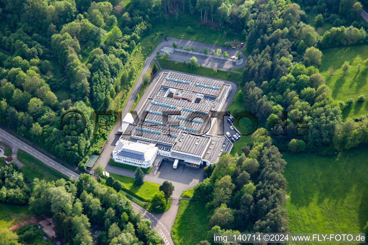 Vue aérienne de Lugina Schufabrik à Schwanheim dans le département Rhénanie-Palatinat, Allemagne