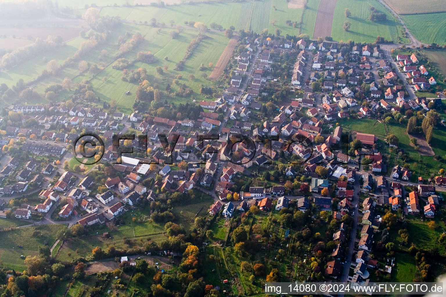 Image drone de Quartier Oberweier in Ettlingen dans le département Bade-Wurtemberg, Allemagne