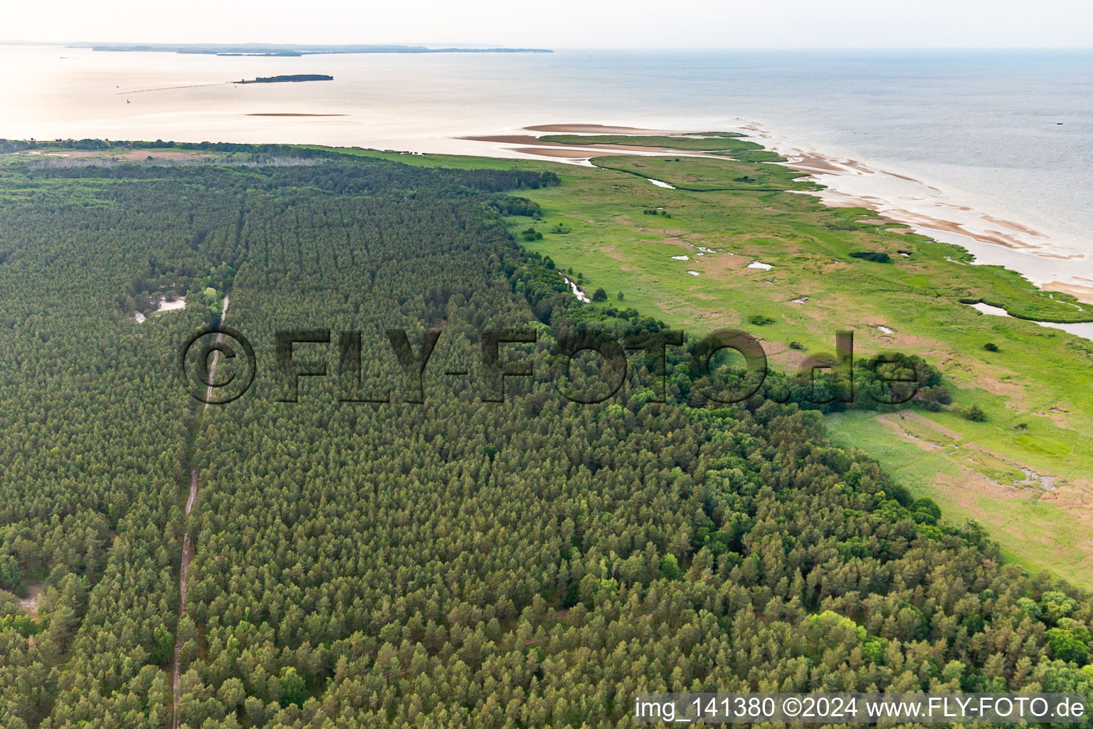 Vue aérienne de Rampes de missiles sur la plage Zone réglementée de Peenemünde à Peenemünde dans le département Mecklembourg-Poméranie occidentale, Allemagne