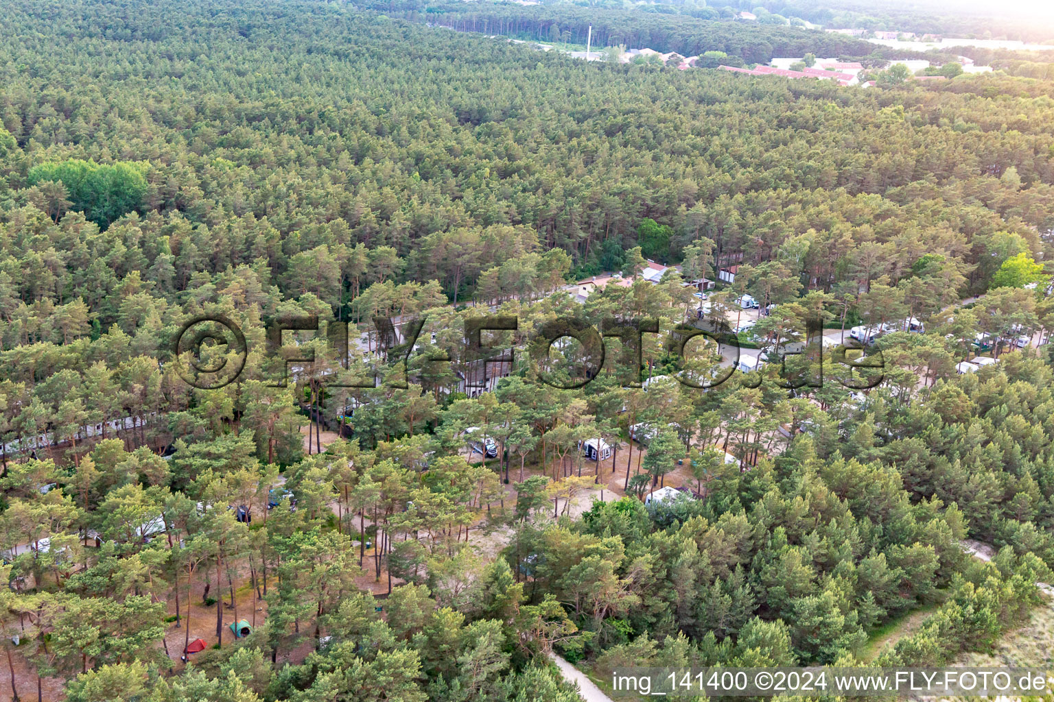 Photographie aérienne de Camp de dunes Karlshagen à Karlshagen dans le département Mecklembourg-Poméranie occidentale, Allemagne