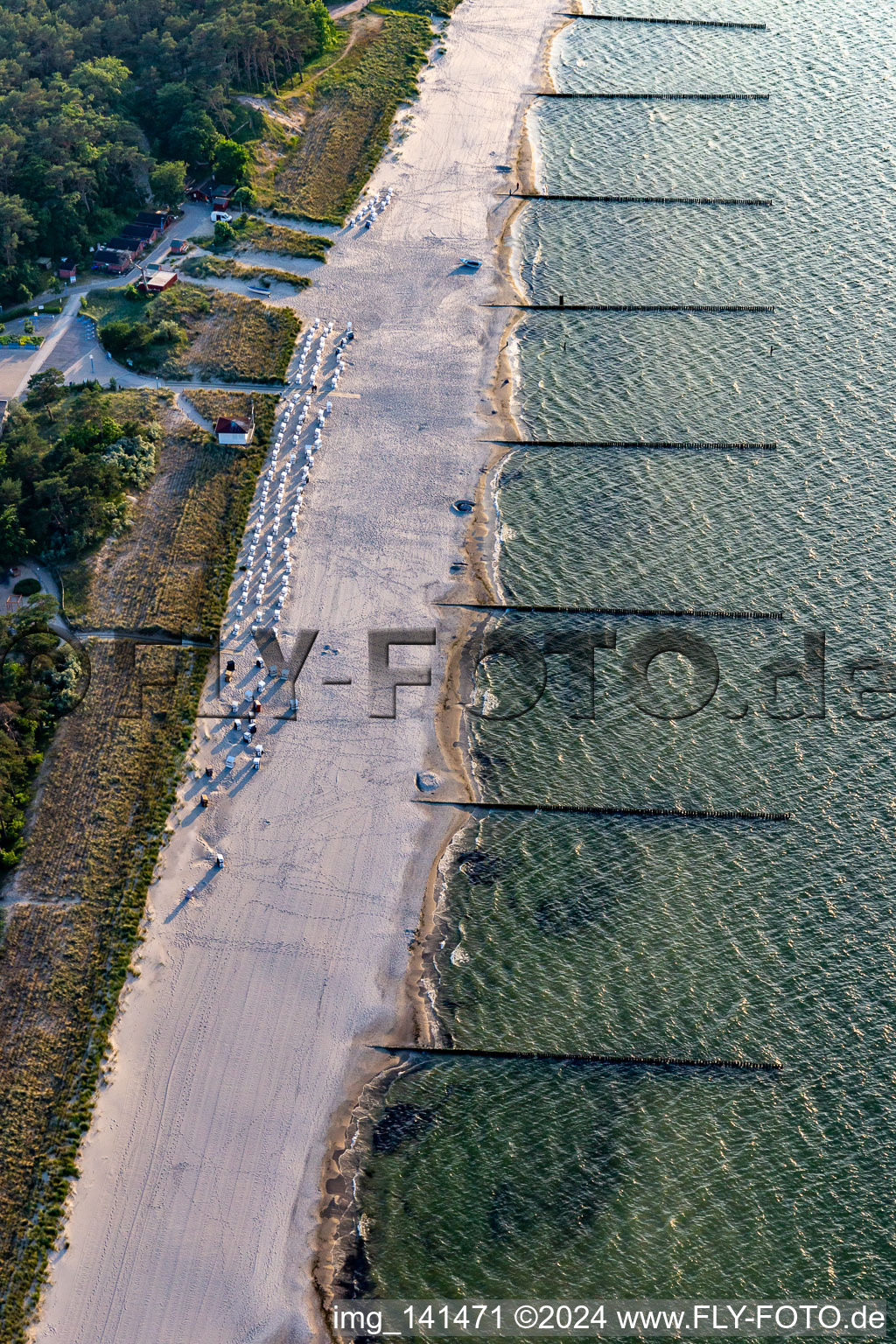 Photographie aérienne de Plage et espace spa Zempin à Zempin dans le département Mecklembourg-Poméranie occidentale, Allemagne