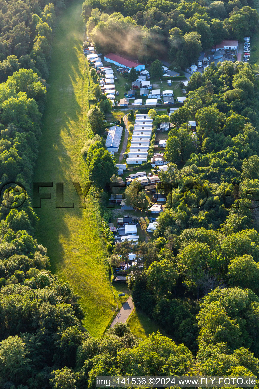 Vue aérienne de Camp de vacances « Am Ostseestrand » Meyer John-Petrik à Ückeritz dans le département Mecklembourg-Poméranie occidentale, Allemagne