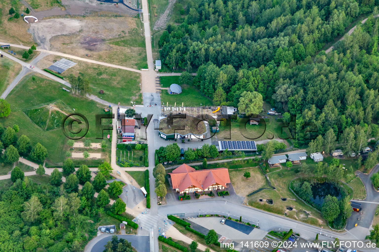 Vue aérienne de OASIS DE LOISIRS Olbersdorfer See à Olbersdorf dans le département Saxe, Allemagne