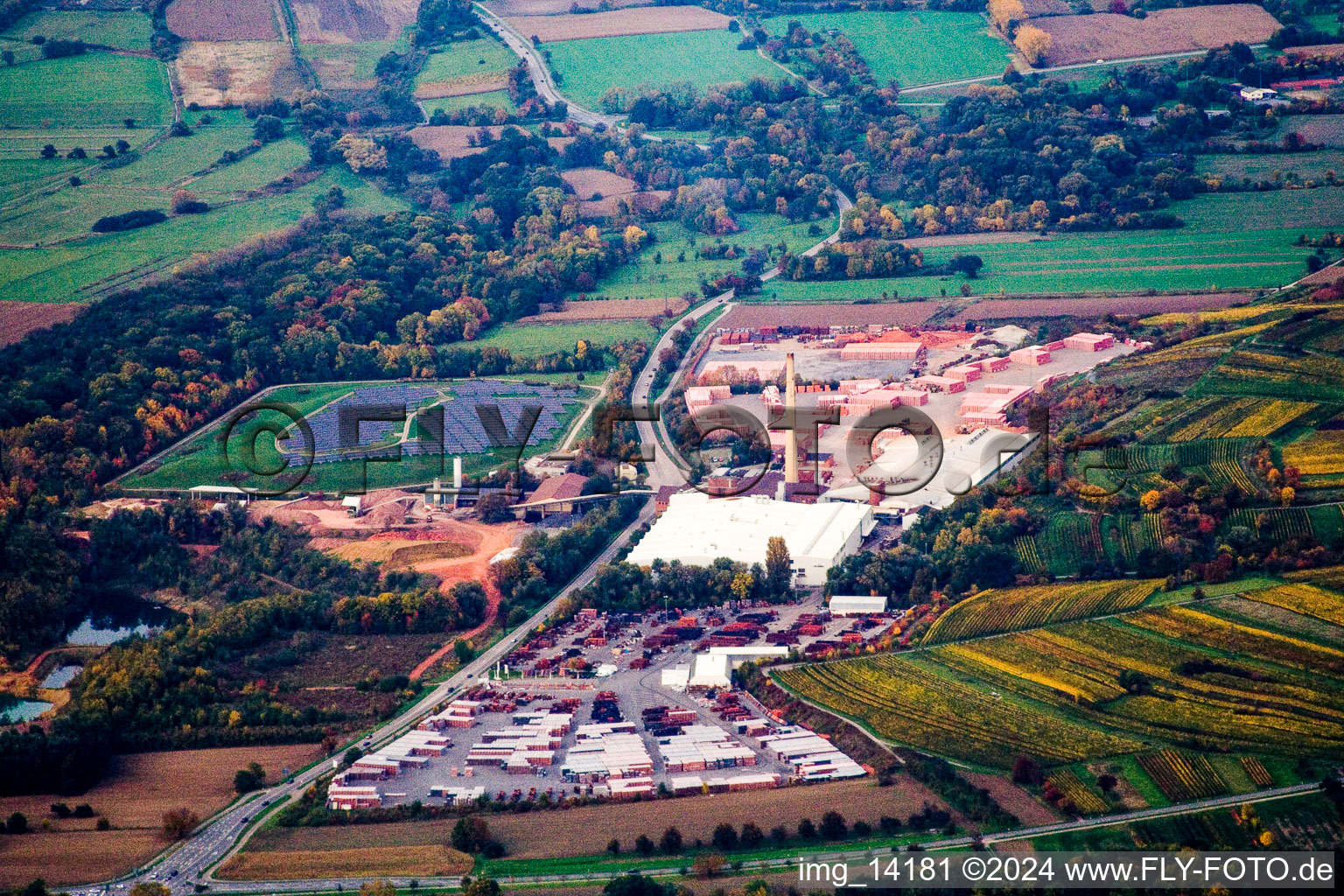 Vue aérienne de Kislau dans le département Bade-Wurtemberg, Allemagne