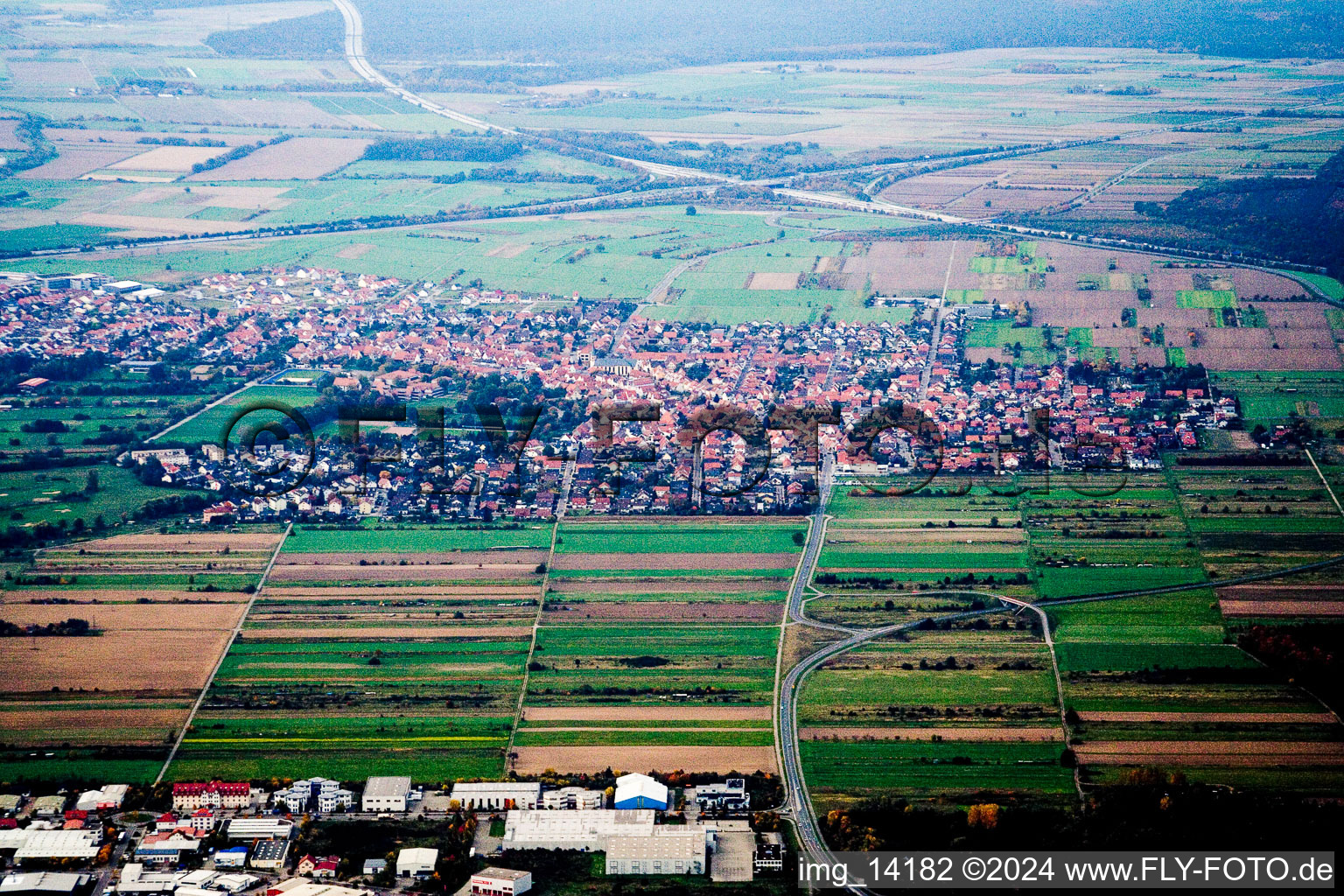 Vue oblique de Quartier Rot in St. Leon-Rot dans le département Bade-Wurtemberg, Allemagne