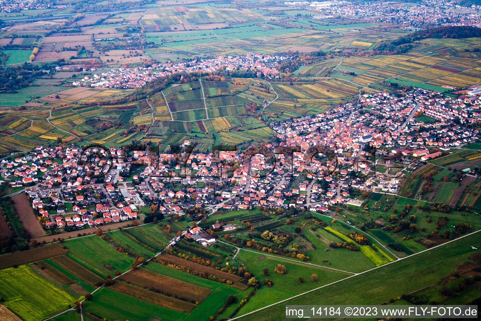 Image drone de Malsch dans le département Bade-Wurtemberg, Allemagne