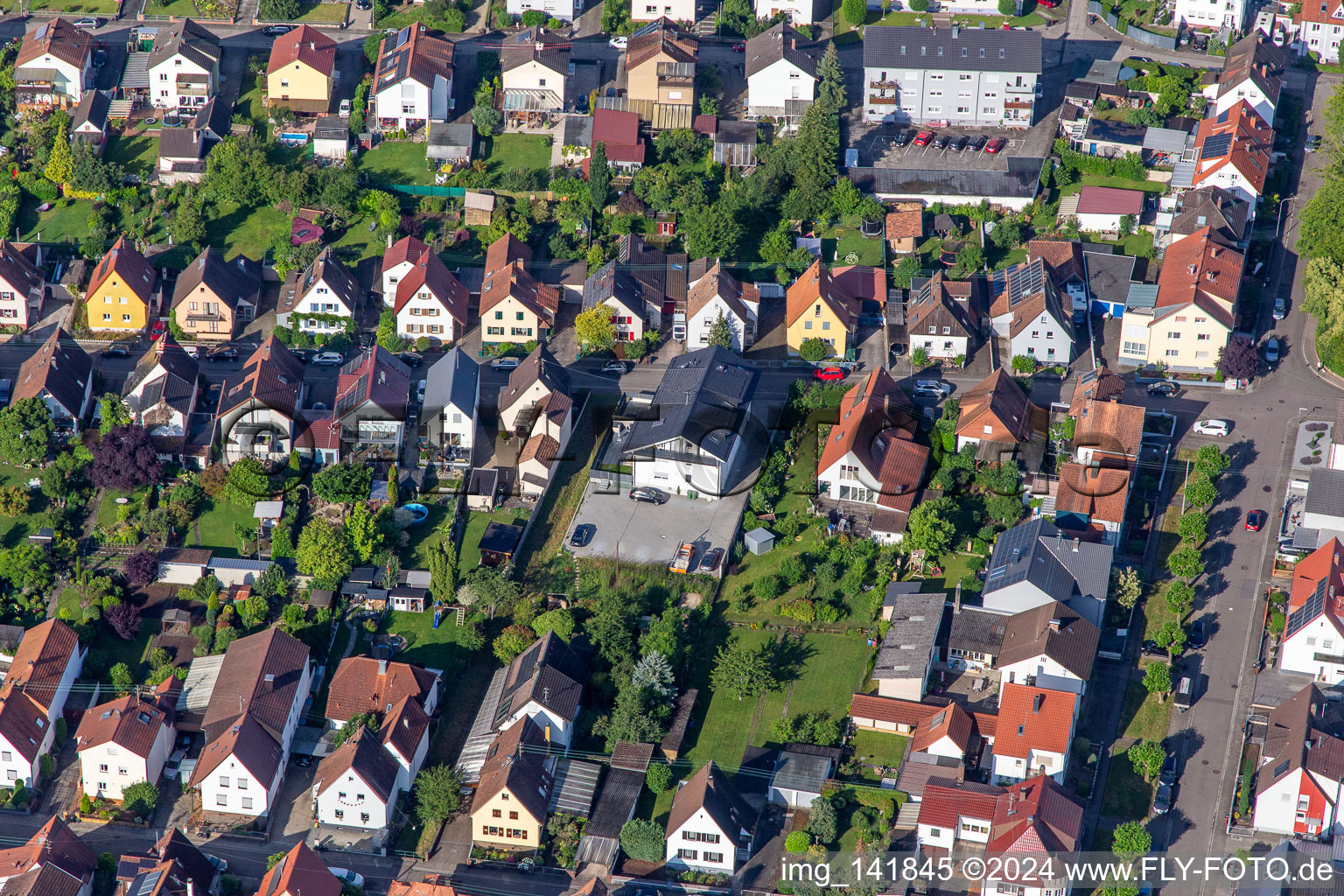 Vue aérienne de Maison à louer sur Waldstr à Kandel dans le département Rhénanie-Palatinat, Allemagne