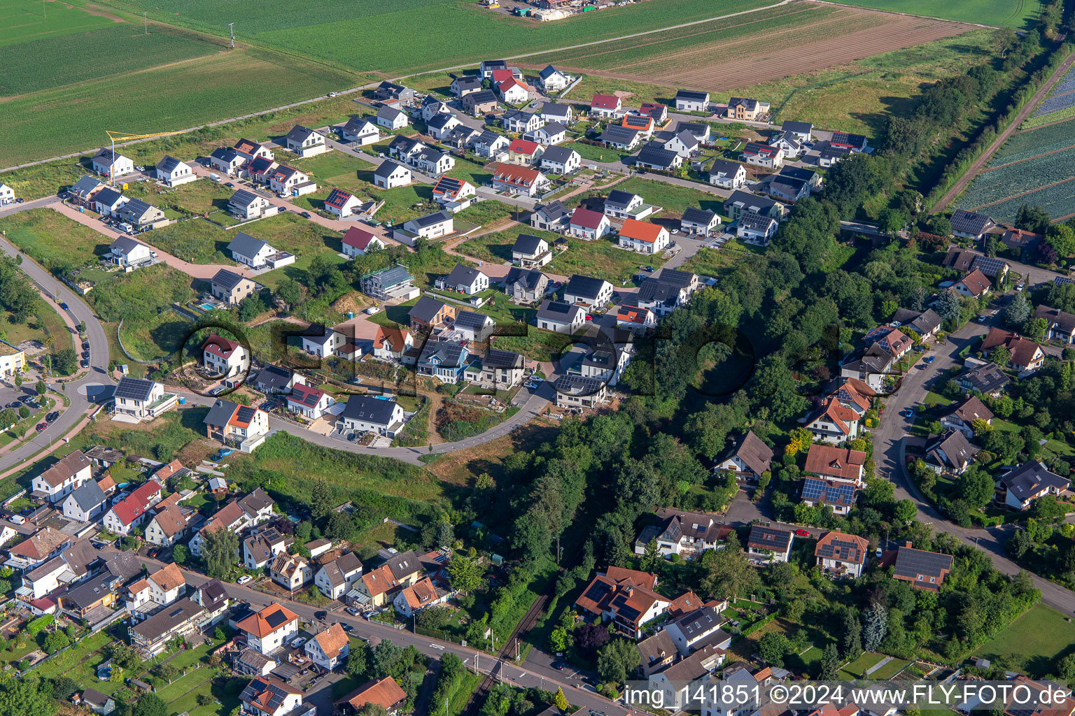 Vue aérienne de NBK K2 à Kandel dans le département Rhénanie-Palatinat, Allemagne