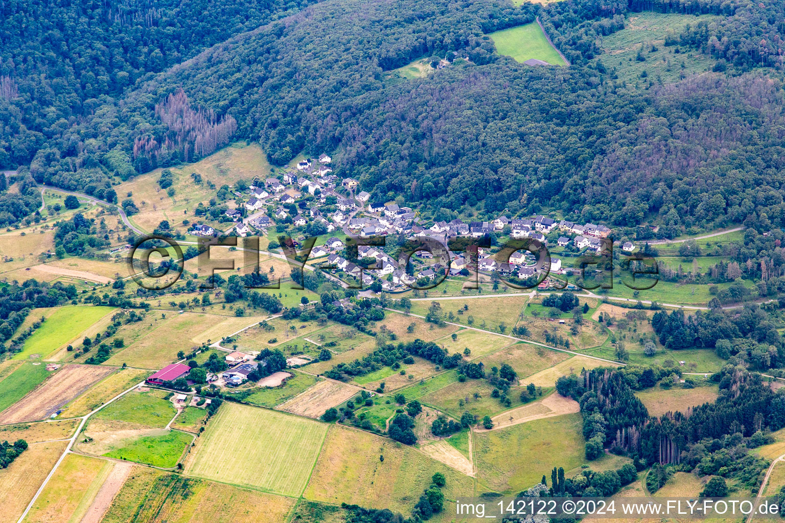 Vue aérienne de Quartier Rheinbay in Boppard dans le département Rhénanie-Palatinat, Allemagne