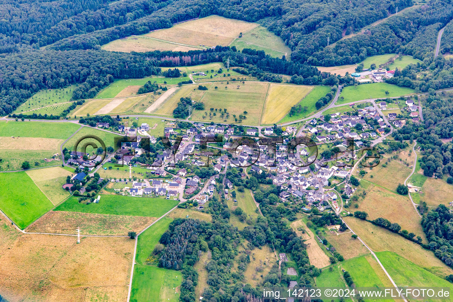 Vue aérienne de Quartier Holzfeld in Boppard dans le département Rhénanie-Palatinat, Allemagne