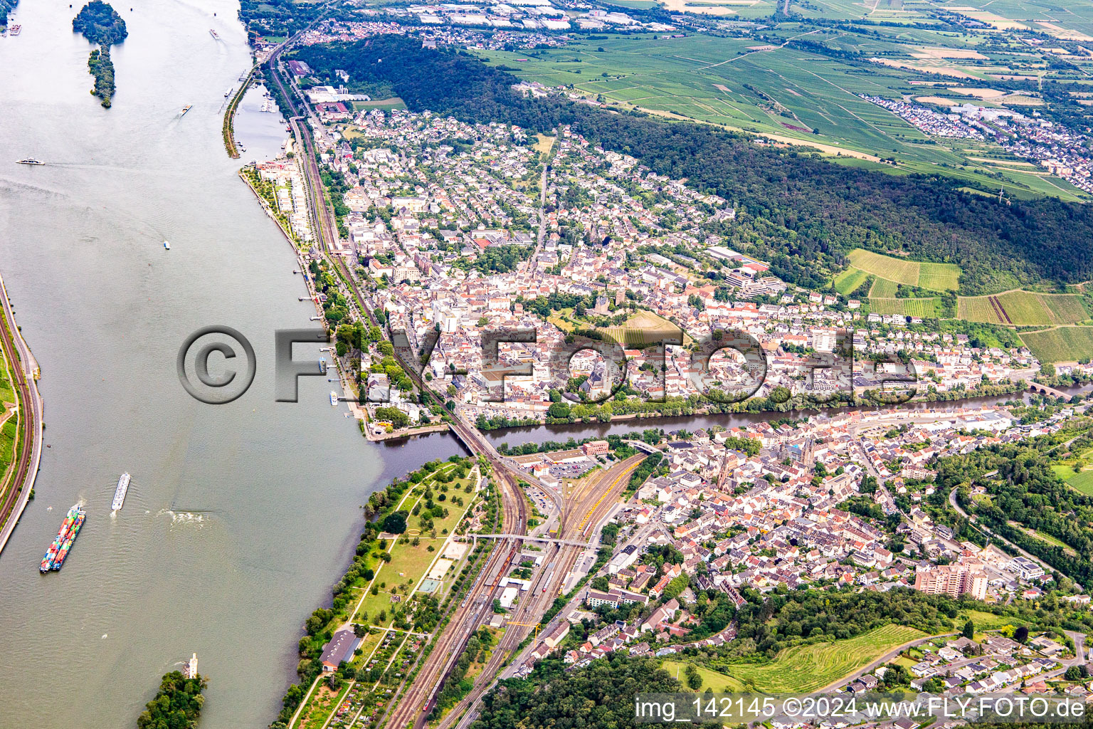 Vue aérienne de Quartier Bingerbrück in Bingen am Rhein dans le département Rhénanie-Palatinat, Allemagne