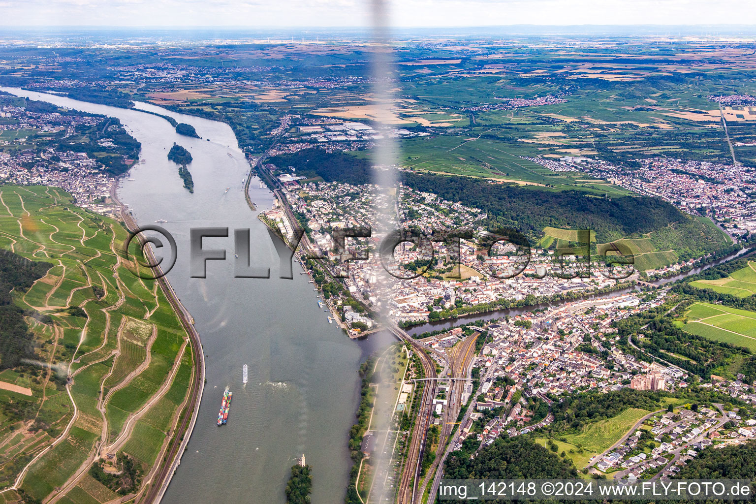 Vue aérienne de Quartier Bingerbrück in Bingen am Rhein dans le département Rhénanie-Palatinat, Allemagne