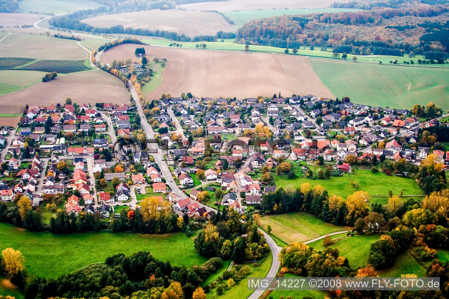 Photographie aérienne de Lobenfeld dans le département Bade-Wurtemberg, Allemagne