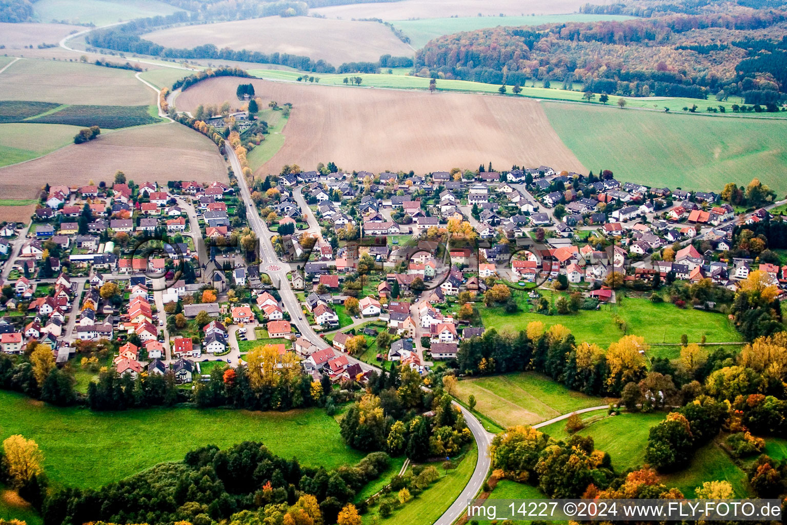 Photographie aérienne de Lobenfeld dans le département Bade-Wurtemberg, Allemagne