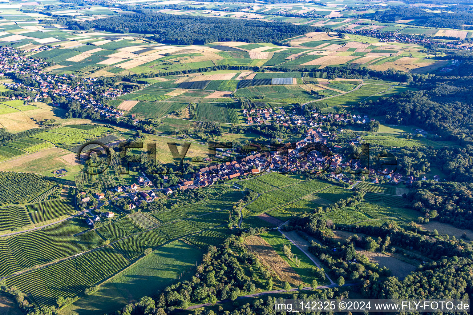 Rott dans le département Bas Rhin, France vue d'en haut