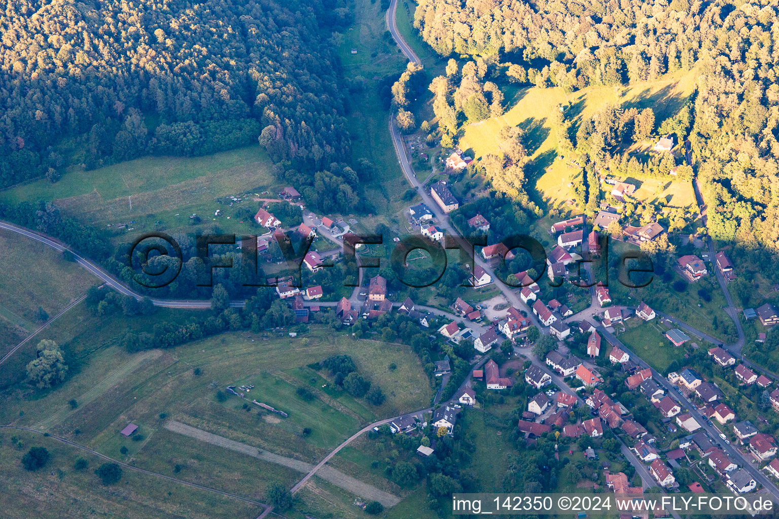 Nothweiler dans le département Rhénanie-Palatinat, Allemagne vue d'en haut