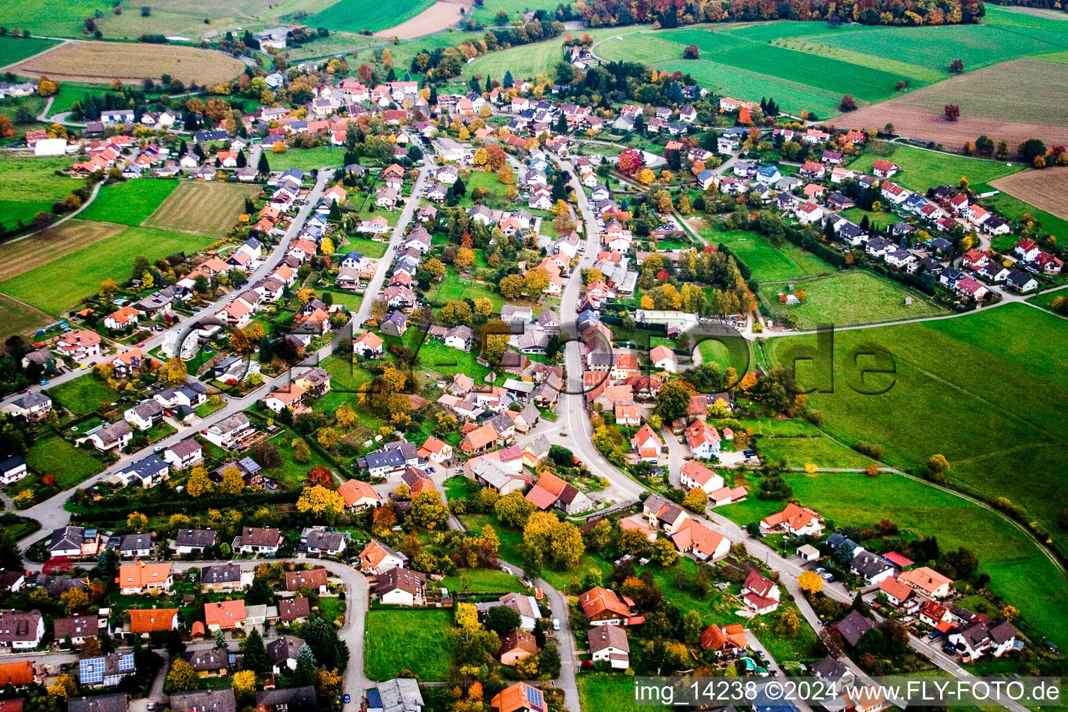 Vue aérienne de Quartier Haag in Schönbrunn dans le département Bade-Wurtemberg, Allemagne