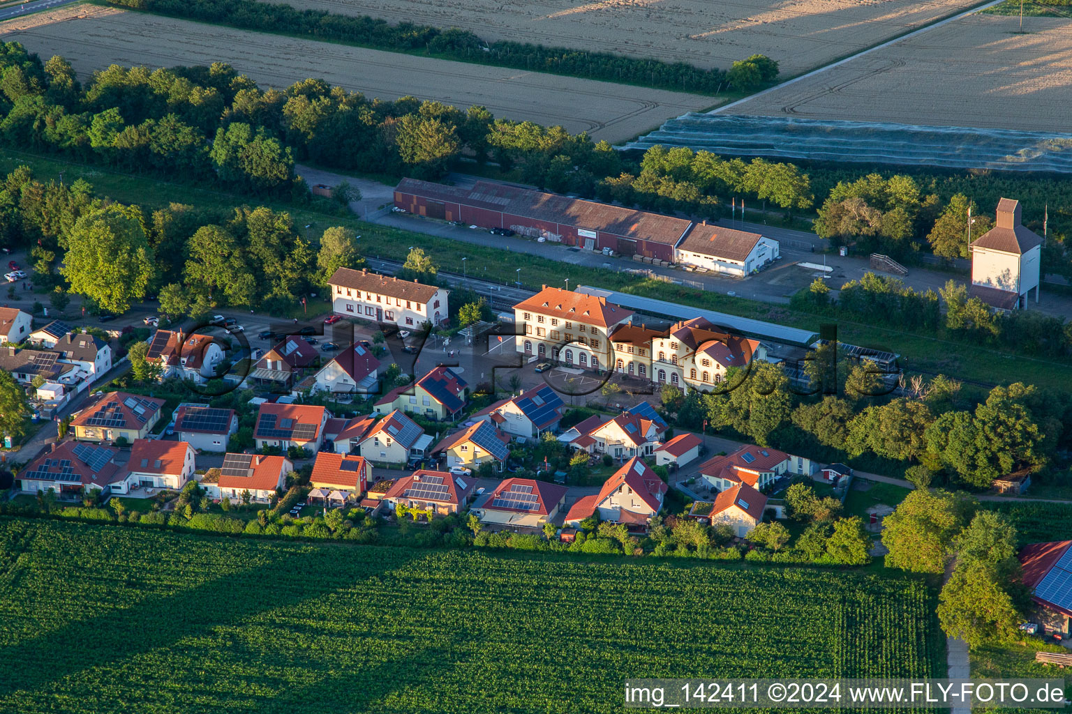 Vue aérienne de Station Winden (Palatinat) à Winden dans le département Rhénanie-Palatinat, Allemagne