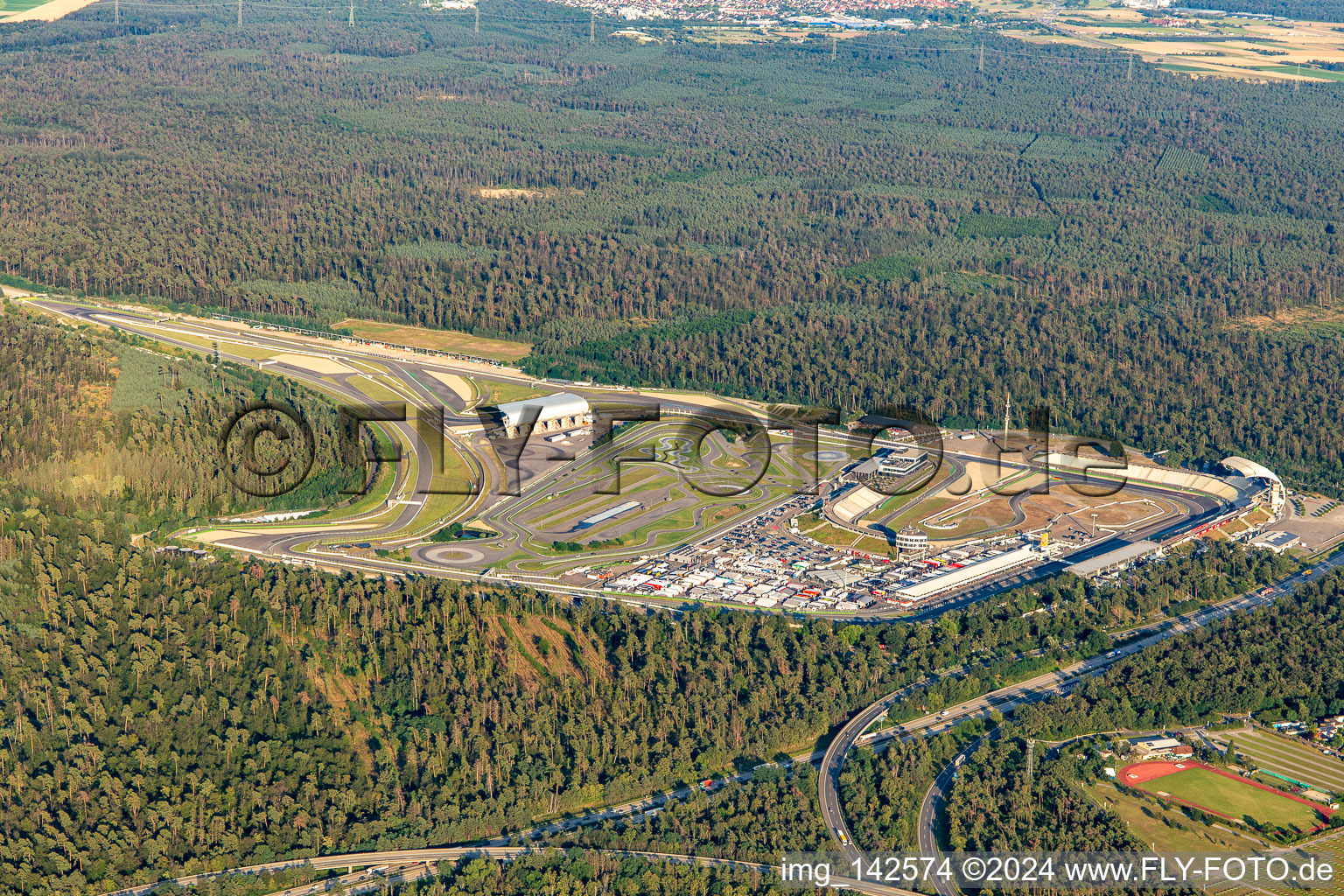 Photographie aérienne de Hockenheimring Bade-Wurtemberg à Hockenheim dans le département Bade-Wurtemberg, Allemagne