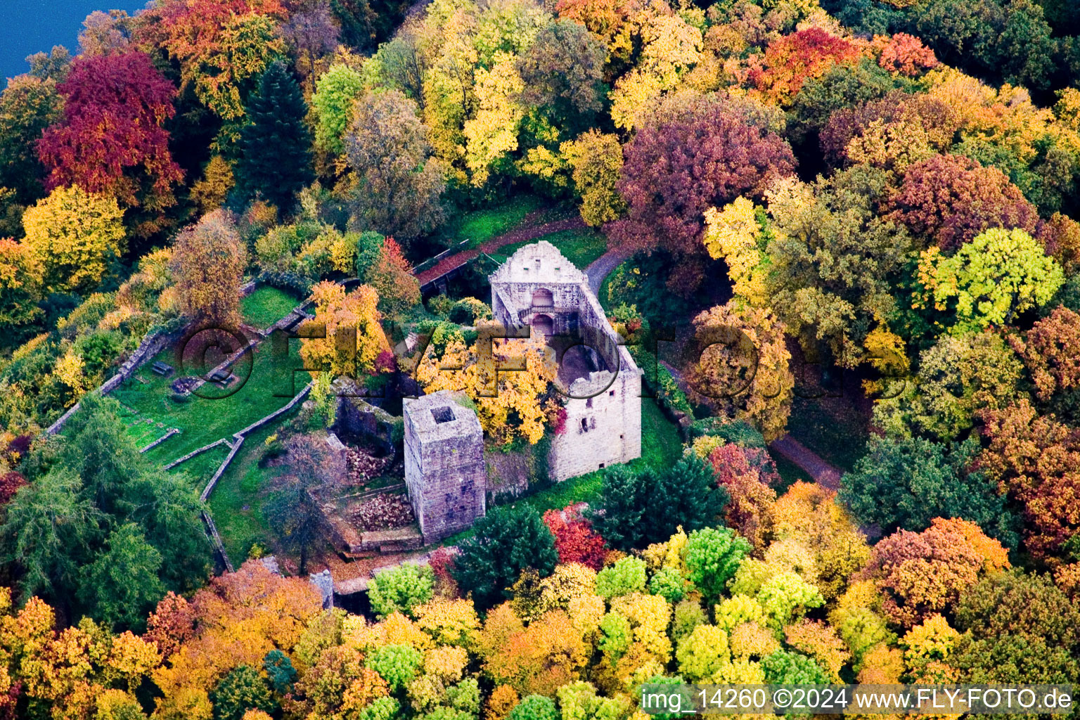 Photographie aérienne de Neckargerach dans le département Bade-Wurtemberg, Allemagne