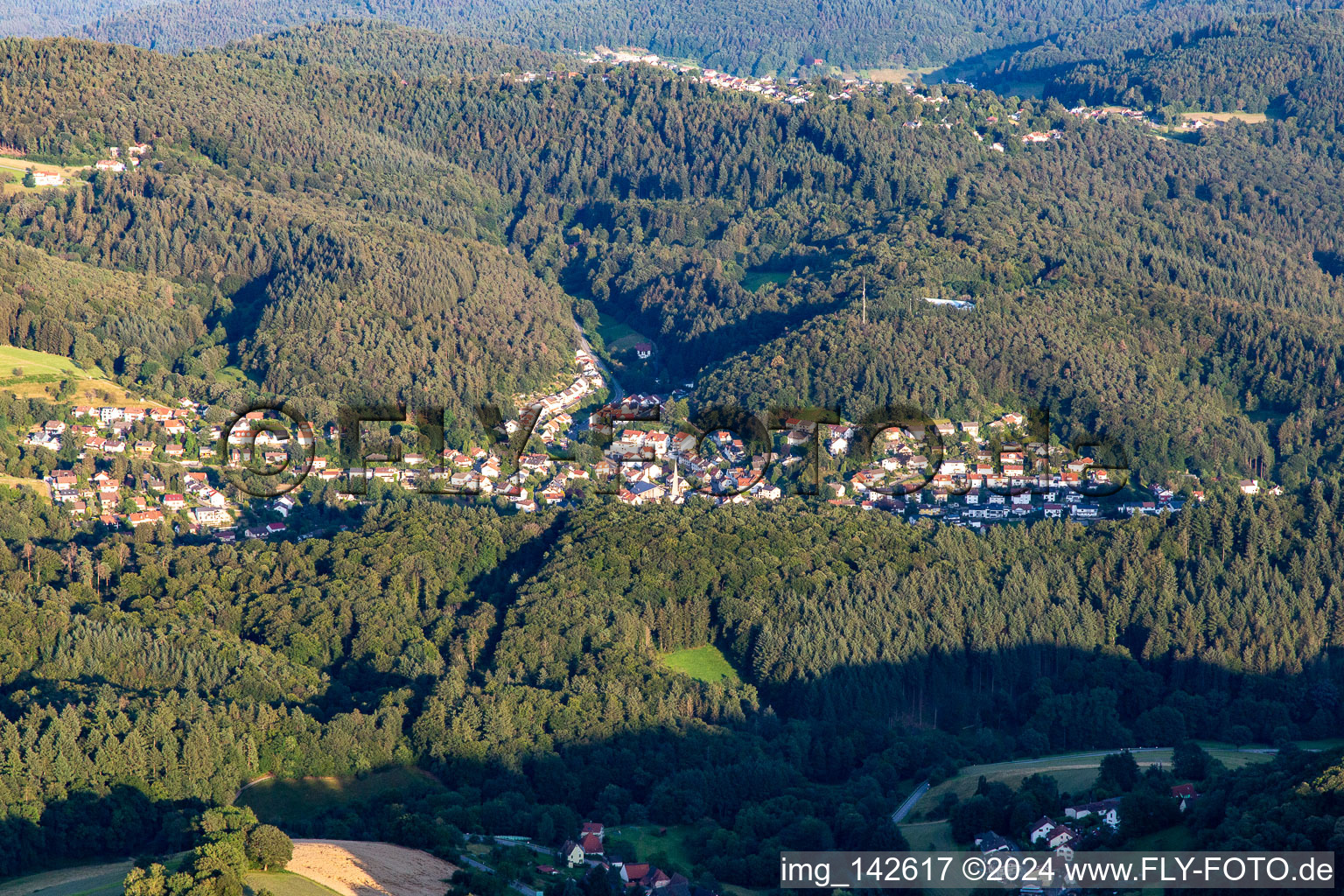 Vue aérienne de Du nord-ouest à le quartier Altenbach in Schriesheim dans le département Bade-Wurtemberg, Allemagne