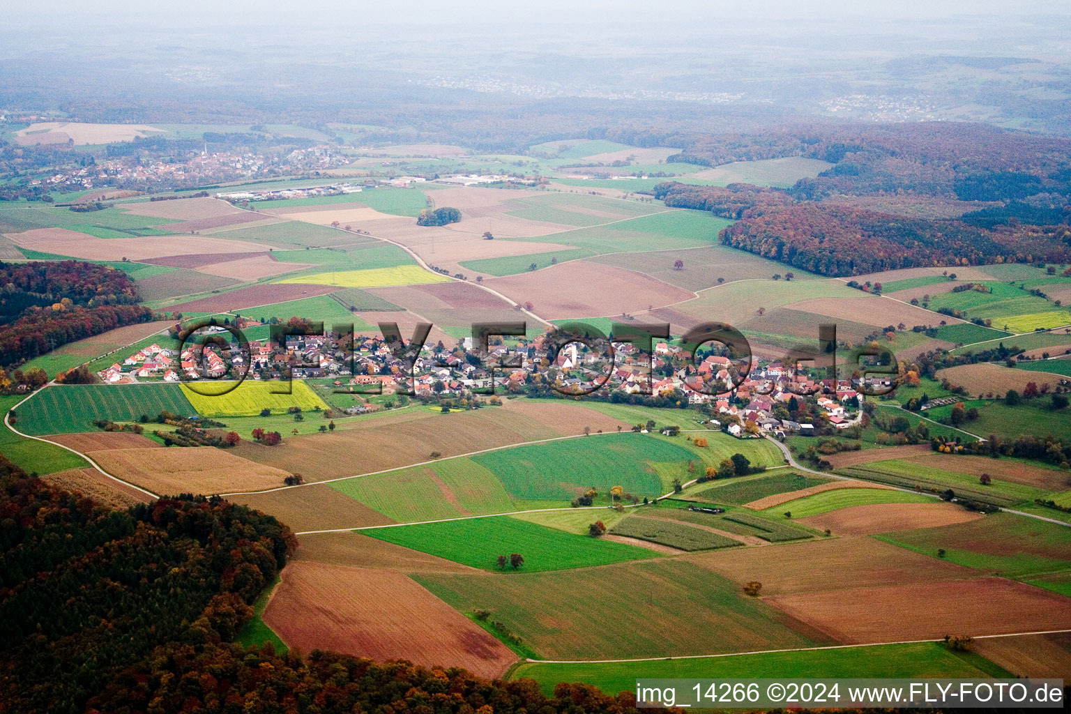 Neckargerach dans le département Bade-Wurtemberg, Allemagne d'en haut