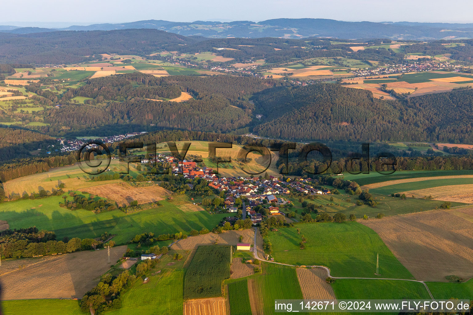 Vue aérienne de Quartier Momart in Bad König dans le département Hesse, Allemagne