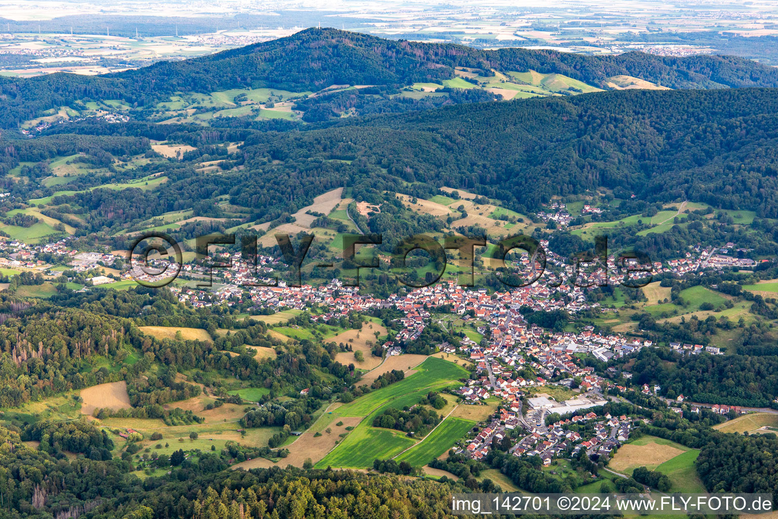 Photographie aérienne de Quartier Reichenbach in Lautertal dans le département Hesse, Allemagne