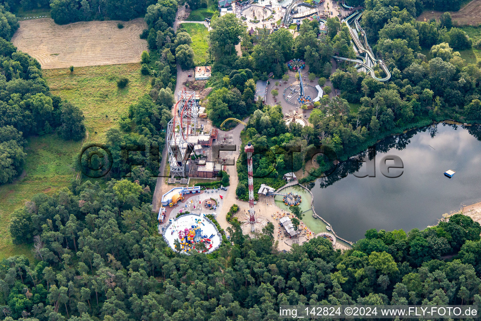 Vue aérienne de Parc de vacances Allemagne à Haßloch dans le département Rhénanie-Palatinat, Allemagne